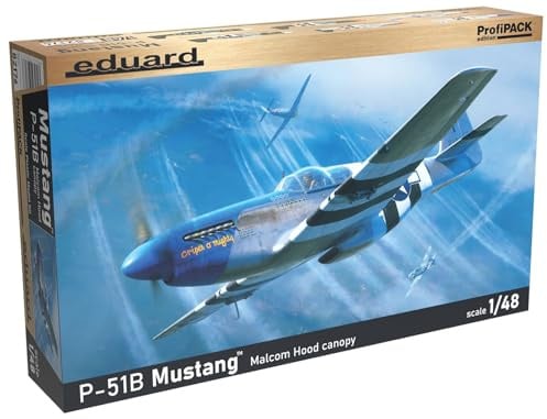 Eduard 82176 N.A. P-51B Mustang w/Malcolm Hood ProfiPACK 1:48 Model Kit