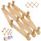Porte-Manteau Mural Porte-Chapeau pour Mur Crochets Extensibles en Bois Porte-Manteau Mural à 10 Crochets Porte-Manteau Suspendu fixé au Mur pour Chapeau Casquette Ceinture Serviette Parapluie