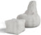 Juskys Sitzsack Chillex XL mit Hocker - Cord Sessel für Erwachsene - Füllung Memoryschaumstoff - Gaming & Lesesessel bequem - Bean Bag - Beige
