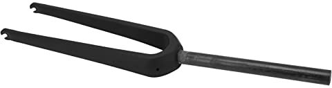 Tbest Libération rapide, fourche avant en fibre de carbone, route et vélo de montagne, compatible avec vélo intérieur, fourche rigide pour vélo hors route Noir