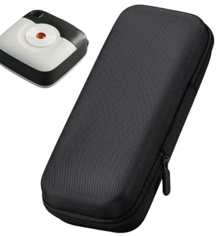 Portable Hard Drive Case, Shockproof Storage Bag, Travel Electronics Organizer, 7.87x3.94x1.97 Inches, Lightweight Cylindrical Design, Adjustable Handle Strap, Laptop Computer Data