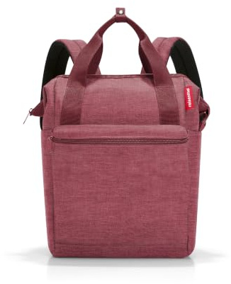 reisenthel allrounder R twist maroon – Rucksack und Tragetasche in einem – Mit Stecklasche für Reisetrolleys