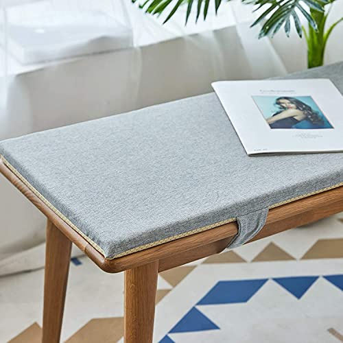 Japanisches Essbankkissen aus dickem Baumwollleinen, weiches Sitzkissen für Stühle und Hocker, gemütliche, rechteckige Esszimmer-Dekoration und bequeme Sitzlösung für Zuhause