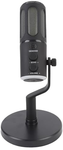EIMSOAH Dynamisches XLR-USB-Mikrofon mit Nierencharakteristik und Multifunktionsknopf, Plug-and-Play für Podcast-Sprachaufnahmen in Lauten Umgebungen
