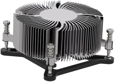 MUELODSIC Ventola di Raffreddamento CPU 12 Cm LED a 5 Colori, Dissipatore di Calore in Alluminio a Basso Profilo Compatibile Lga1151/1150/1155/1156 per Gaming e PC Desktop