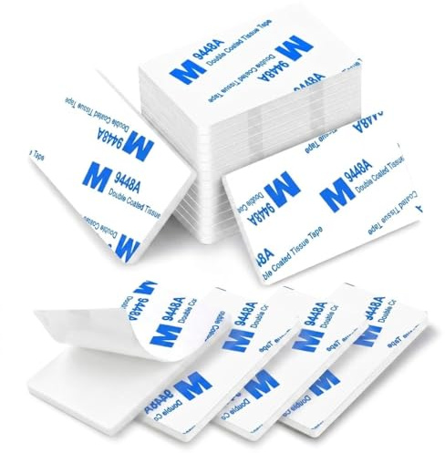 50x Number Plate Sticky Pads Strong Mounting Double Sided Tape (50 x 30 mm) | Double Sided Sticky Pads Heavy Duty, White Adhesive Pads, 3mm Eva Foam Thickness
