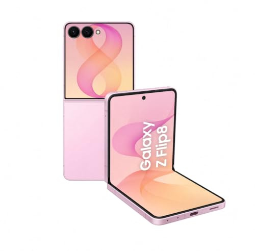 Samsung Galaxy Z Flip8 AI Smartphone, 512 GB Speicher, 12 GB RAM, Pink | Android Handy, 50 MP Kamera, Freihand-Selfies, 4300 mAh Akku, Now Brief, Foto-Assistent, personalisierbares Frontdisplay