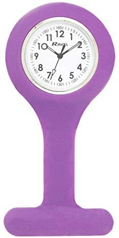 Ravel - Silicone Nurses Fob Watch - Purple