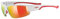 uvex sportstyle 215 - Sportbrille für Damen und Herren - starker Schutz vor Sonnenstrahlung - druckfreier Sitz & perfekter Halt - white red/red - one size