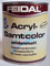 Feidal Samtcolor Acryllack / Buntlack, Reinweiss / Weiss RAL 9010 , seidenmatt / Malerqualität v. Fachmann / wasserverdünnbar, für Innen und Außen, 750 ml / für Holz, Stahl, Alu, Zink, Hart-PVC (Kunststoff), Raufaser, Strukturtapete,Beton