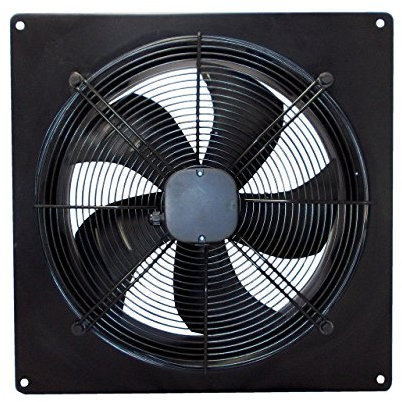 AirTech-UK Industrial Axial Commercial Extractor Fan Ventilator Exhaust Fan 450mm/ 18 inches 4 Pole Heavy Duty Powerful Low Noise For Warehouse Restaurant Garage Kitchen without Fan Speed Controller