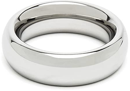 Lovehoney Dominix Stainless Steel Cock Ring for Men, 1.75 inch, Silver