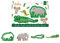Decora 0255191 Set 2 Tagliapasta Coccodrillo E Elefante In Plastica, Il Kit Ideale per Creare Decorazioni in Pasta di Zucchero o di Gomma, Made in Italy, Design originale. Confezione da 2 pezzi.