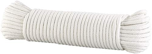 Semptec Urban Survival Technology Strick: Geflochtenes Baumwollseil, Ø 10 mm, 31 m lang, Natur (beige) (Seil Baumwolle geflochten, Allzweckseile, Wäscheleine)