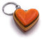 Onwomania Porte-clés en bois coeur amour symbole d'amour épaisse pendentif charme