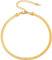 PROSTEEL Damen Schlangenkette Collier 32+9cm kurz Choker Kette 18k vergoldet 5mm breit Halskette Halsband für Mädchen Frauen Schmuck Accessoire für Party Abschlussbal