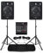 MAX SP12 12-Inch PA System Package - 600W Professional Speaker and Powered Mixer Amplifier Kit with Bluetooth, Stands & DSP Effects for Live Bands, Vocalists & Church Setups - Complete PA Solution