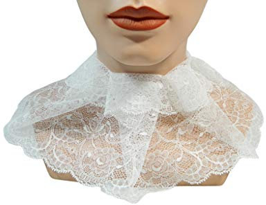 Halsband weiß, Braut Spitze Kropfband, Choker Kette Gothic Lolita Kragen Scarfette
