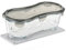 Genius Nicer Dicer Fun Glasschüssel groß mit Deckel & Silikonmatte Kombi-Set - ofenfeste Glasbehälter Auflaufform Ofenform backofenfest und gefriergeeignet | Fassungsvermögen 1,3l
