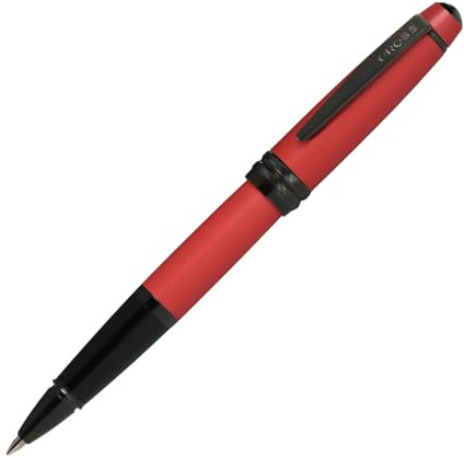Cross Bailey Rollerball Selectip Pen (Schreibfarbe schwarz, Strichstärke M, in Premium Geschenkbox) Rotlack matt