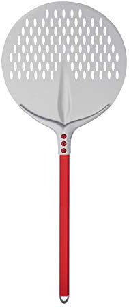 Pelle à Pizza Ronde, Ligne Tulipe, 33 cm avec Poignée 60 cm en Aluminium Anodisé