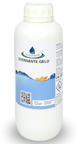 acquaverde | Svernante Gelo, Prodotto Liquido per Trattamento e Mantenimento Invernale Acqua di Piscina con Speciale Funzione Antigelo - 1 Litri