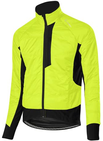 Löffler M Bike Iso-jacket Primaloft Mix Gelb, Herren PrimaLoft Ponchos und Capes, Größe 52 - Farbe Neon Yellow