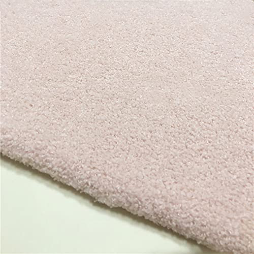 Yimihua Tessuto di Peluche Tessuto in Velluto Teddy di Alta qualità Resistente all'Usura Giocattoli di Abbigliamento Materiale Artigianale in Finta Lana di Agnello,160 * 50cm(Color:Rosa Chiaro)