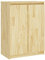 vidaXL Massivholz Kiefer Sideboard mit 3 Fächern Kommode Anrichte Schrank Beistellschrank Mehrzweckschrank Standschrank 60x36x84cm