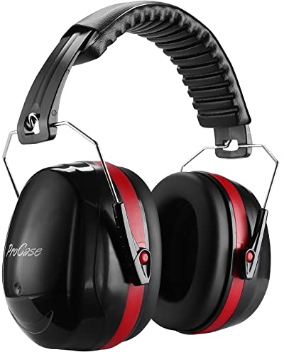 ProCase Protección auditiva orejeras protección acústica auriculares protección acústica Safety Ear Muffs NRR 32dB Protección auditiva orejeras orejeras protección para tiro construcción carpintería