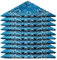 Karl Loven BANDANA 5 Stück Petrolblau - Paisley Mandala Muster - 100% Baumwolle TÜV geprüft - Dicker Stoff - 20 Exklusivfarben