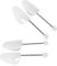 2 Pairs White Mens and Womens Traditional Plastic Flexible Shoe Tree Shaper Stretcher - Shoe Shapers UK 6.5-9/EU 39-42