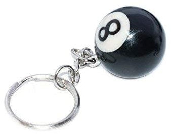 Creative Number Eight Porte-clé de billard Noir Qualité