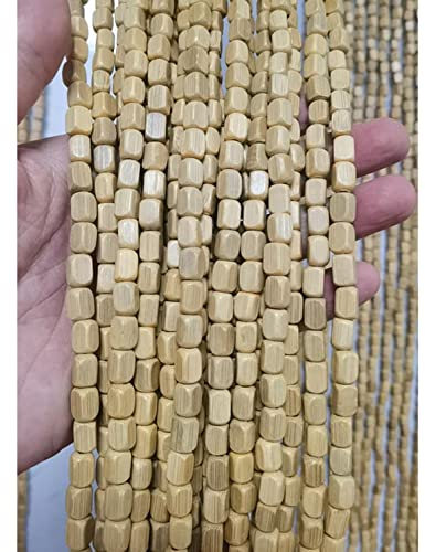 Sh000ad Rideau de Porte Perles Bambou,Rideau Perlés en Bois Suspendu Anti-Mouches Séparateur de Pièce Panneaux Décoratifs pour La Maison Chambre Salon Couloir,Personnalisable (110 strands-110x220cm)