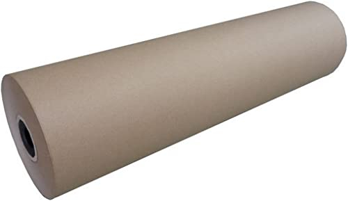 1 Rolle Packpapier Abdeckpapier 125cm x 300m Braun für Maler, Lackierer und Verpackung beschichtet