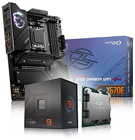 Memory PC Aufrüst-Kit Bundle AMD Ryzen 9 7900X 12x 4.7 GHz, 32 GB DDR5, MPG X670E Carbon WiFi, komplett fertig montiert inkl. Bios Update und getestet