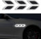 6 PZ 3D forte adesivo striscia riflettente,Auto parafango cappuccio paraurti decalcomania riflettente,Decalcomania riflettente ad alta intensità per la visibilità notturna per auto SUV (Bianco)