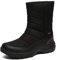 TLOLA Winterstiefel Herren Wasserdicht Winterschuhe Warm Gefüttert Schneestiefel Leicht Wanderschuhe Trekkingschuhe Rutschfest Stiefel Herren Arbeiten Ski Outdoor Boots Herren (Schwarz EU 44)
