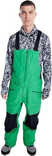Burton Reserve Gore‑Tex - Pantaloni da uomo con salopette da 2 l, M, Verde, M