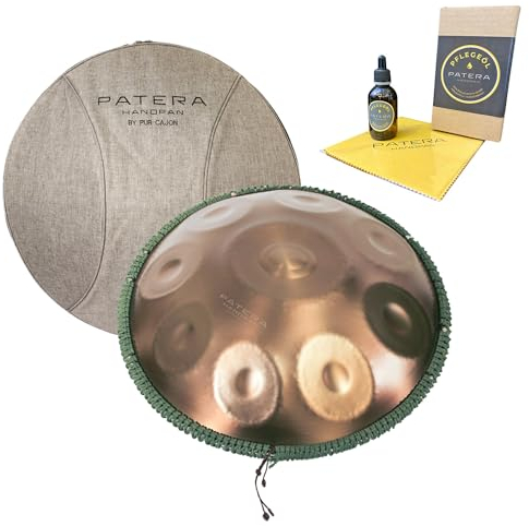 Patera Handpan HPDM-5 Amara-D Edelstahl mit Tasche + Pflege-Öl