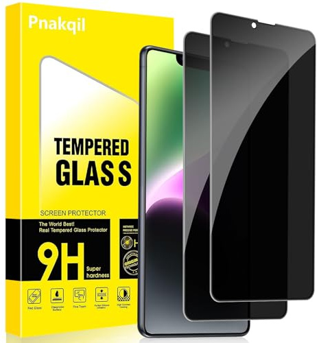 Pnakqil Sichtschutz Schutzfolie für iPhone 14 2 Stück,Privacy Anti-Spy 9H Härte Sichtschutzfolie Bickschutzfolie,Privatsphäre Anti-Spähen Kratzfest Schutzglas Displayschutzfolie für iPhone 14