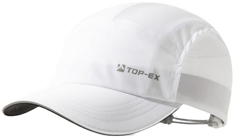TOP-EX XL/XXL Baseball Cap Herren mit Atmungsaktivem Mesh Running Caps UV-Schutz Sommer Kappe Sonnenhut Basecap Sports Golf Cap 95550-Weiß XL/XXL