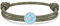 J.Endéar Surfer Seestern Armband für Herren Damen | Wasserfestes & verstellbares Paracord Armband Silber 925 | Jungen Geschenk Sommer Strand Sport Schmuck, Grün