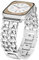 Aniaboho Kompatibel mit Apple Watch 10 Armband 42mm(Series 10) 40mm 41mm 38mm,Doppelketten Damen Metall Armband iWatch für Apple Watch Ultra 2 1 10 9 8 7 6 5 4 3 2 SE,Schmuck für Fraue, Silber