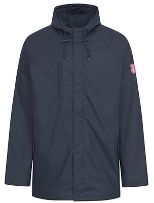 derbe Regenjacke Passby Plain Herren Friesennerz Blau S | Friese | Männer | Mesh-Futter | Regen | Jacke | Kapuze