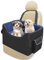 Babenest Hunde Autositz, Sehr Stabiler Auto Erhöhter mit Sicherheitsgurt für Kleine oder Mittlere Hunde Reisen, Waschbarer und Große Kapazitäter Auto Hundekorb für Vorder und Rück (Royal Blue, M)