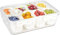 Gzsekken Fridge Fruit Storage Containers,Divided Fridge Storage Containers with Lid 8 Compartment Food Storage Contaienr Stackable Fresh Box Organiser for Vegetables, Herbs, Nuts