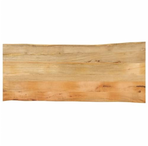 vidaXL Tischplatte mit Baumkante 140x60x2,5 cm Massivholz Mango