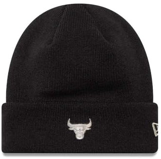 Chicago Bulls Metallic Cuff Beanie Black