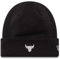 New Era Metallic Cuff Beanie Chicago Bulls Schwarz Silber, Size:OneSize